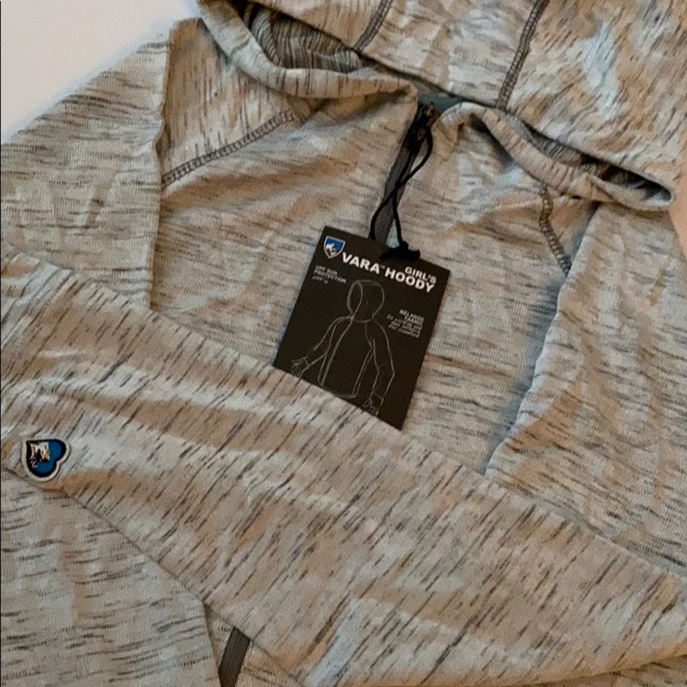 KUHL Vara Hoody girls size L(12) gray new